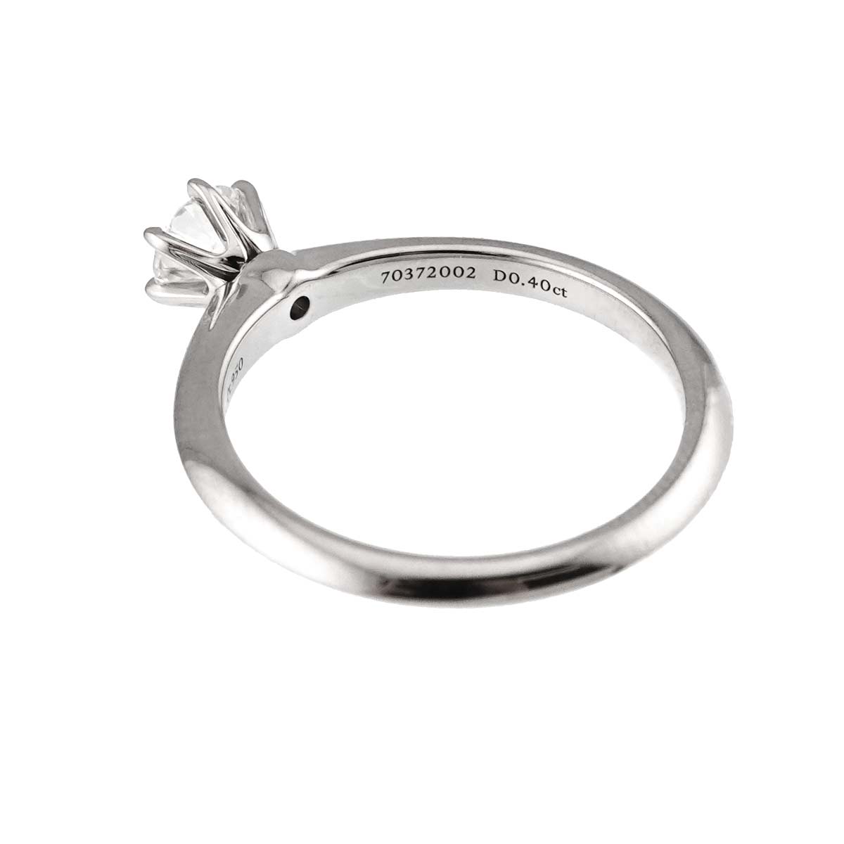 Diamond 0.40ct I/VVS2/3EX Ring Pt Platinum Size5.5-5.75(US)