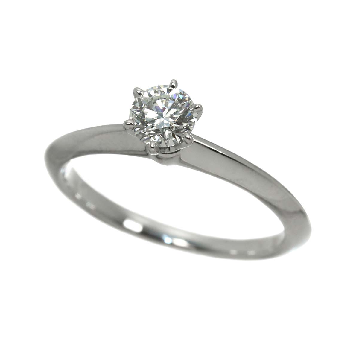 Diamond 0.40ct I/VVS2/3EX Ring Pt Platinum Size5.5-5.75(US)