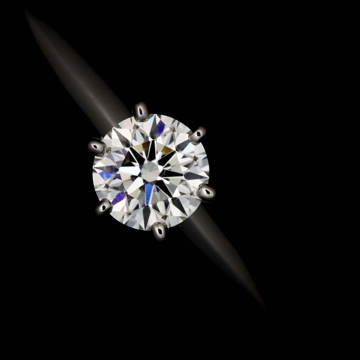Diamond 0.40ct I/VVS2/3EX Ring Pt Platinum Size5.5-5.75(US)