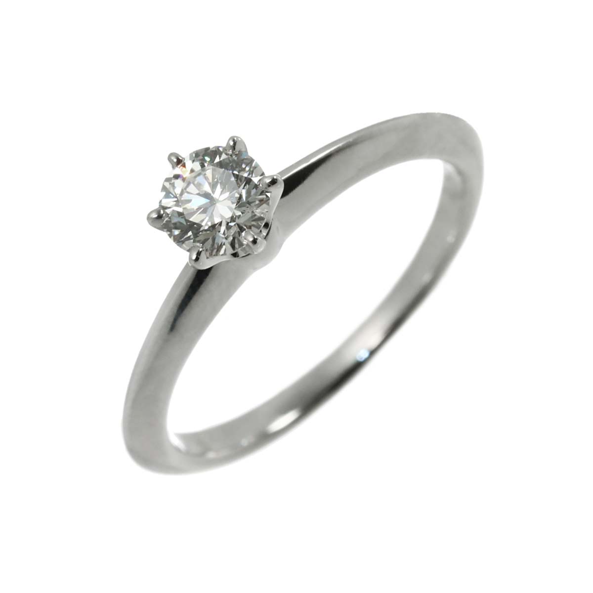 Diamond 0.40ct I/VVS2/3EX Ring Pt Platinum Size5.5-5.75(US)