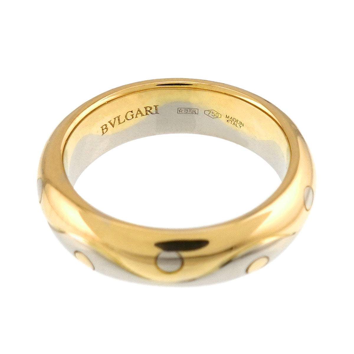 Onda Ring 18K Yellow White Gold 750 Size4.75-5(US)