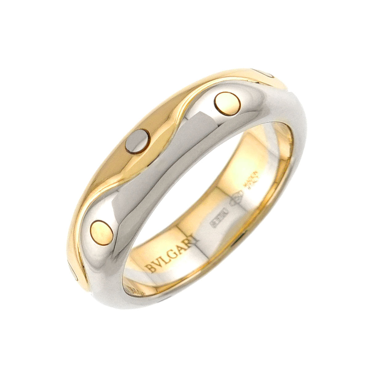 Onda Ring 18K Yellow White Gold 750 Size4.75-5(US)
