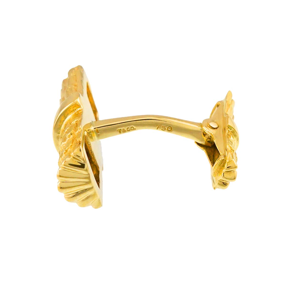 Cuff links 18K Yellow Gold 750