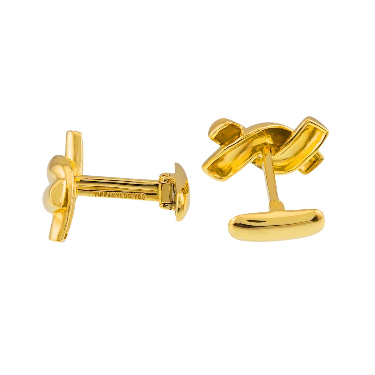 Cuff links 18K Yellow Gold 750