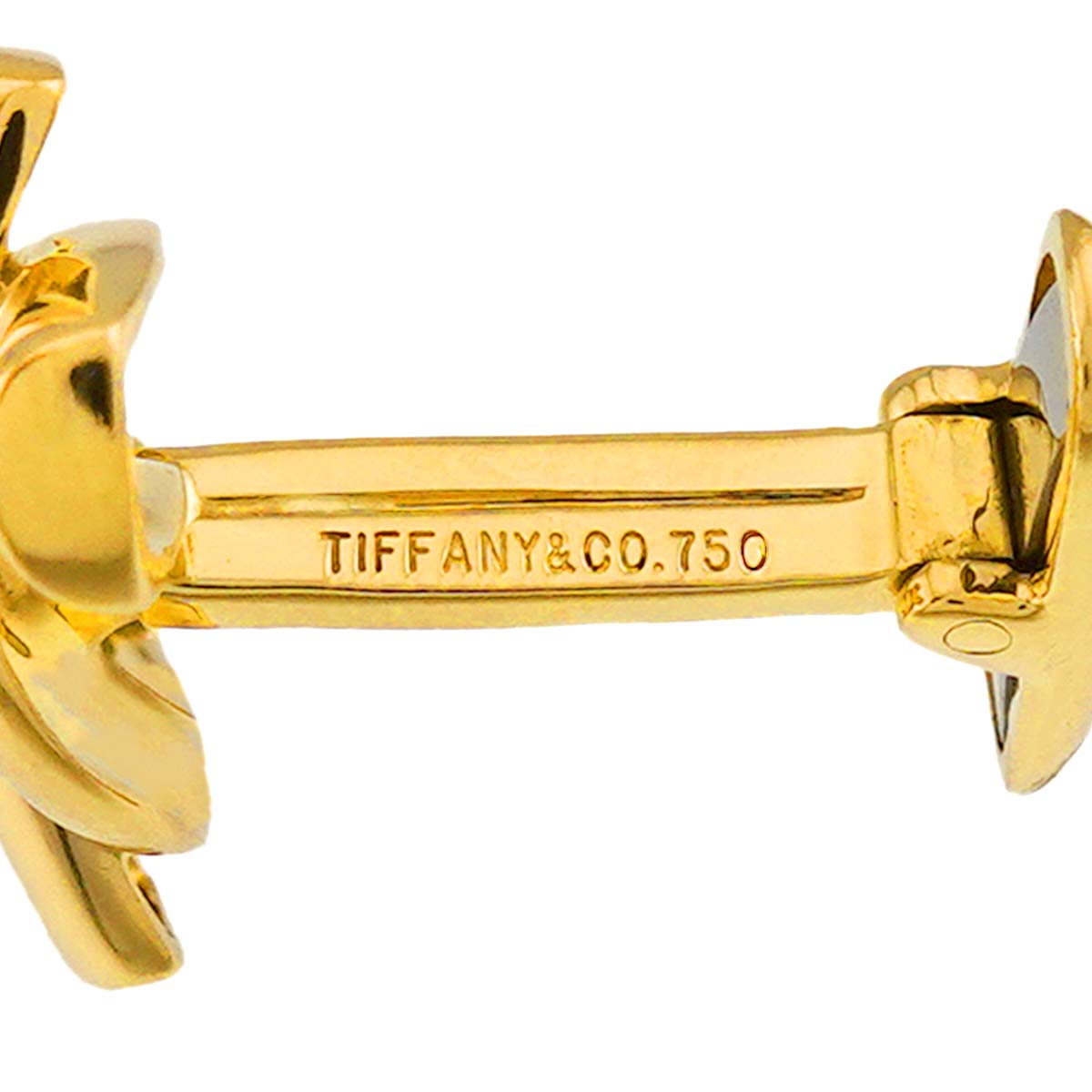 Cuff links 18K Yellow Gold 750