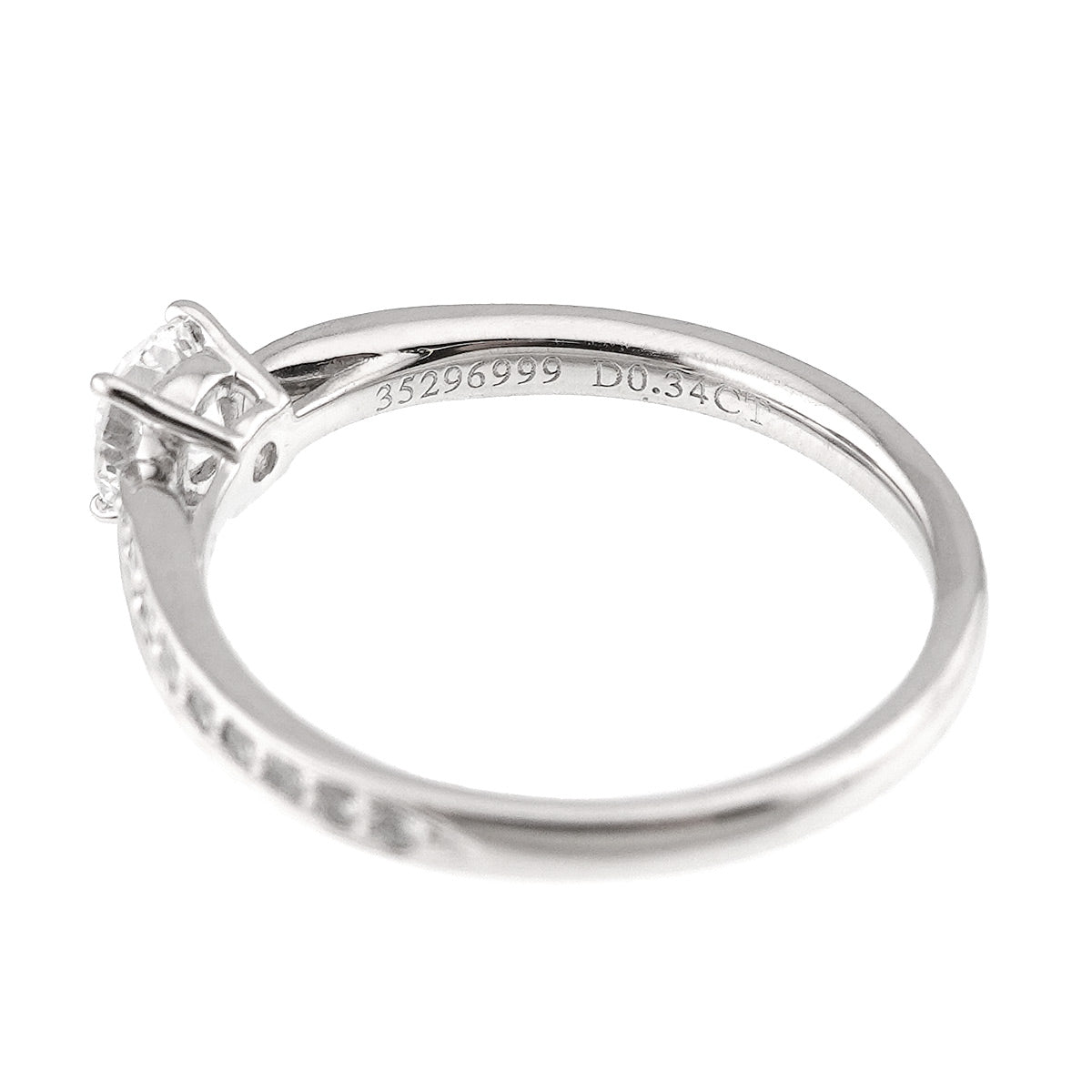 Harmony Diamond 0.34ct E/VS1/3EX Ring Pt Size4.75-5(US)