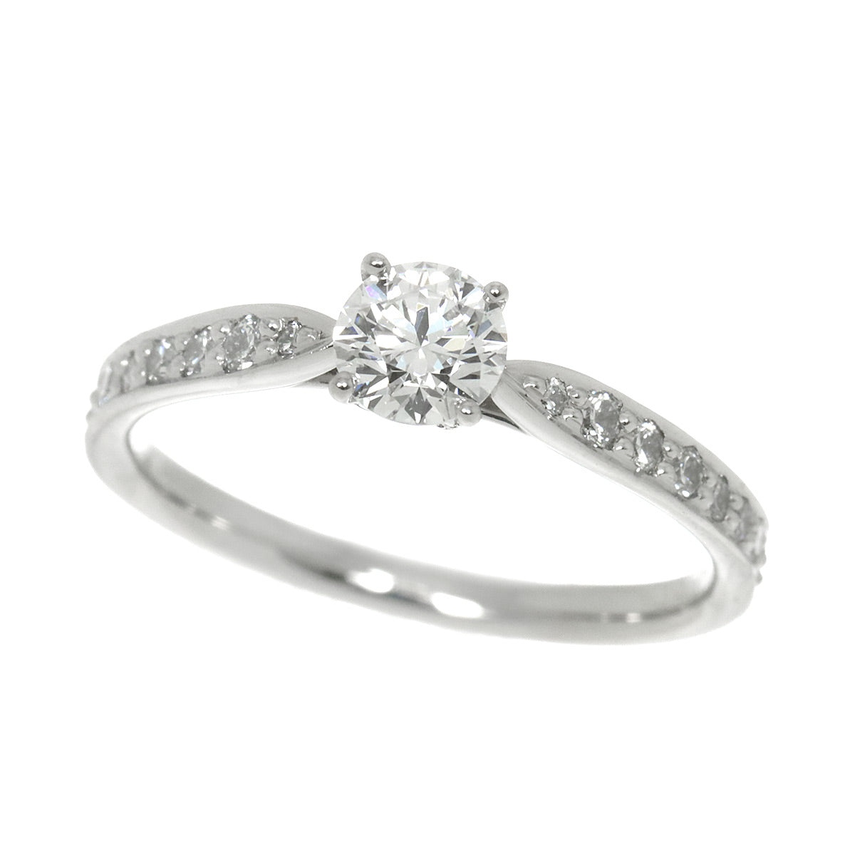 Harmony Diamond 0.34ct E/VS1/3EX Ring Pt Size4.75-5(US)
