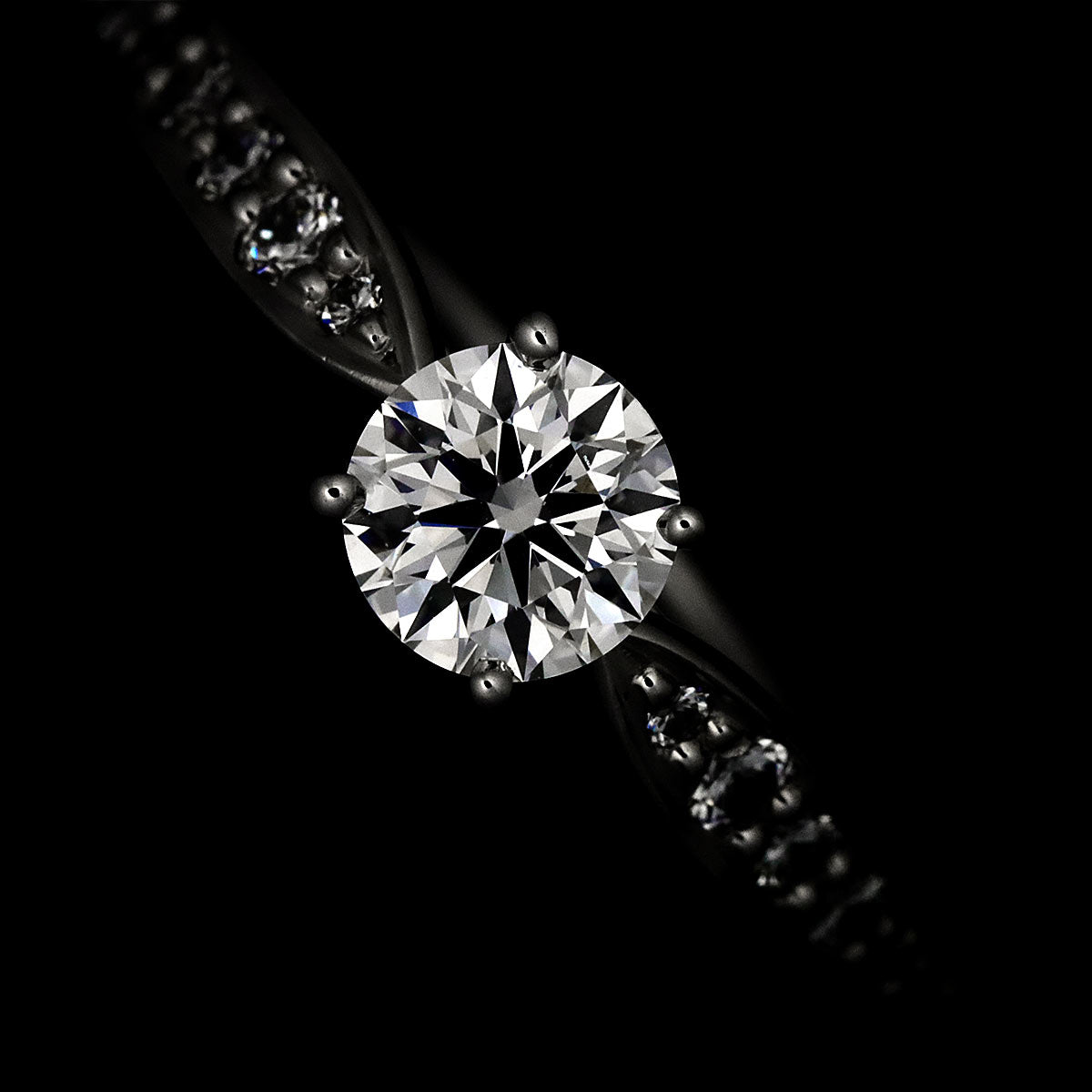 Harmony Diamond 0.34ct E/VS1/3EX Ring Pt Size4.75-5(US)