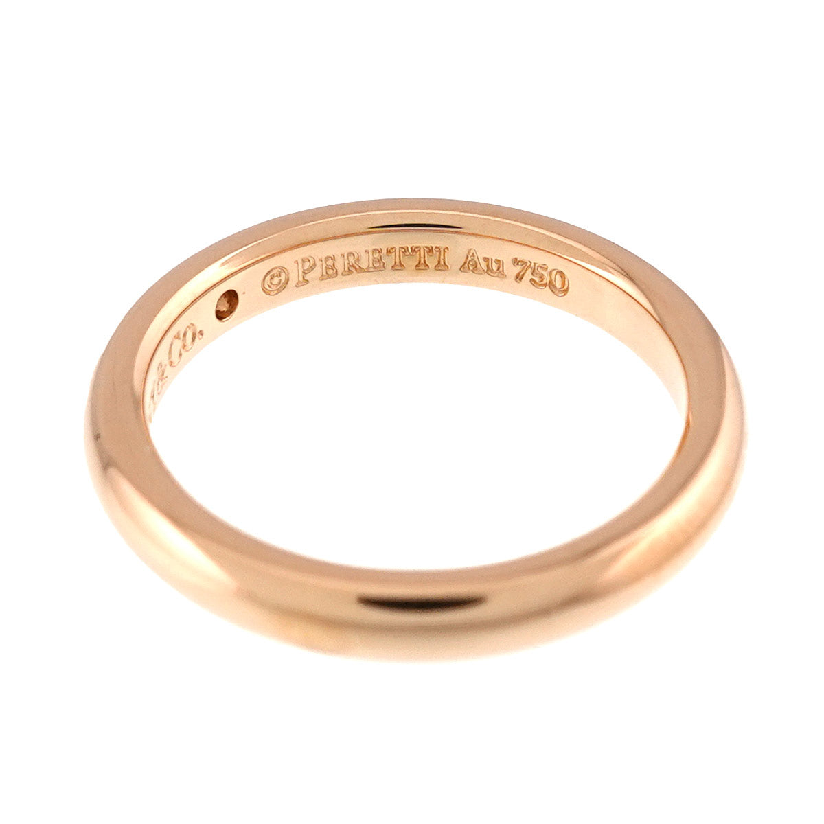 Stacking Diamond 1P Ring 18K Pink Gold 750 Size4.75-5(US)
