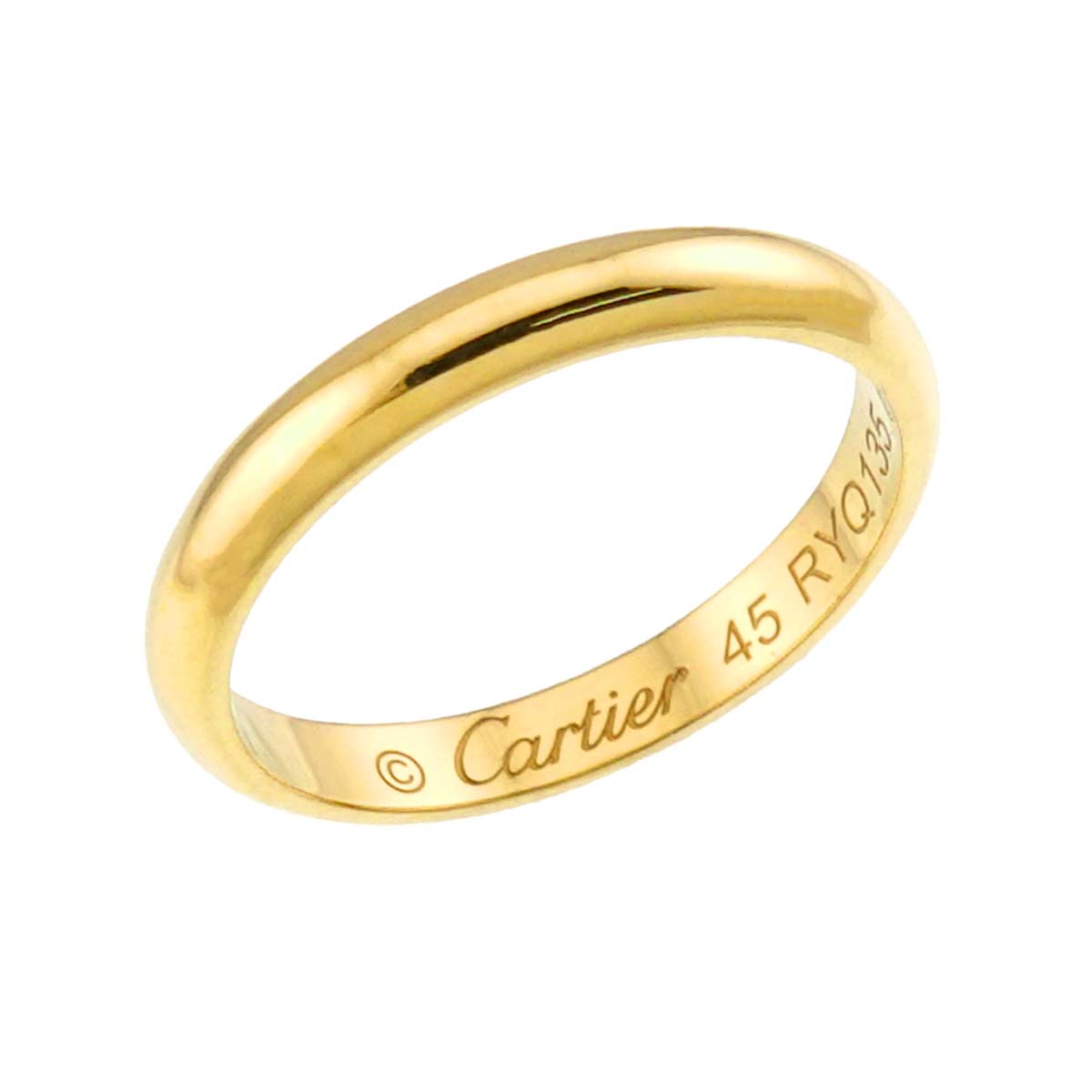 1895 Classic Band Ring 18K YG 750 size45 3.25(US)