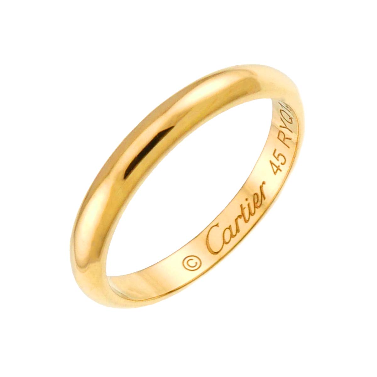 1895 Classic Band Ring 18K YG 750 size45 3.25(US)