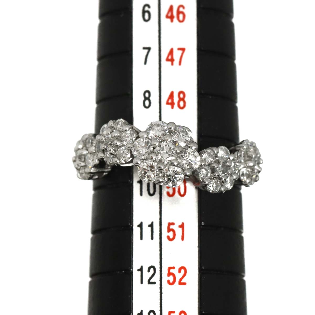 Diamond 0.80ct Ring 18K WG 750 Size5-5.25(US)