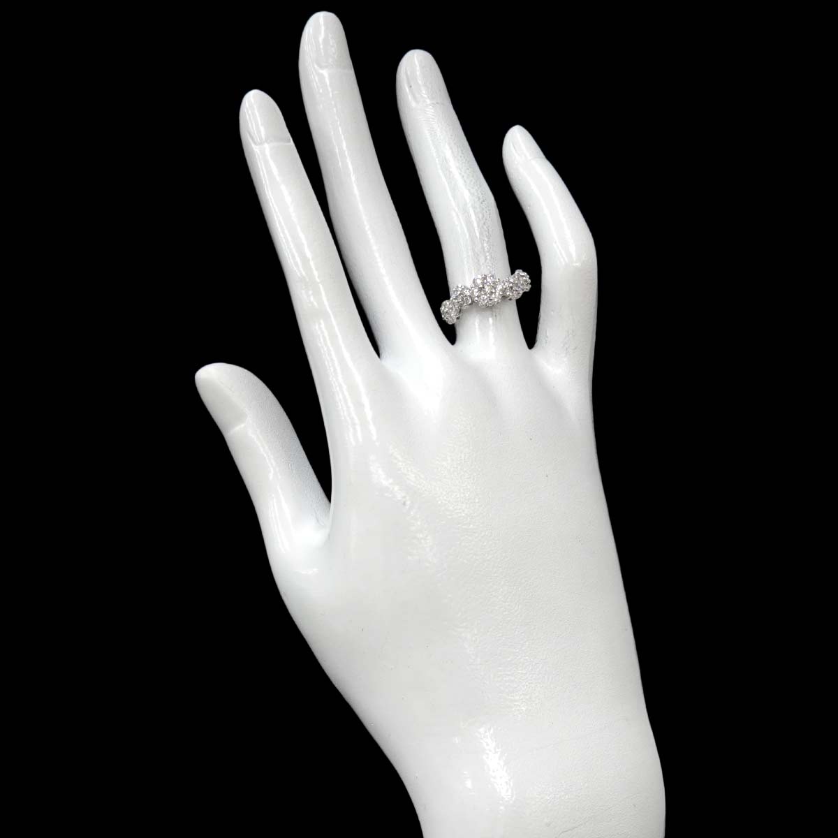 Diamond 0.80ct Ring 18K WG 750 Size5-5.25(US)