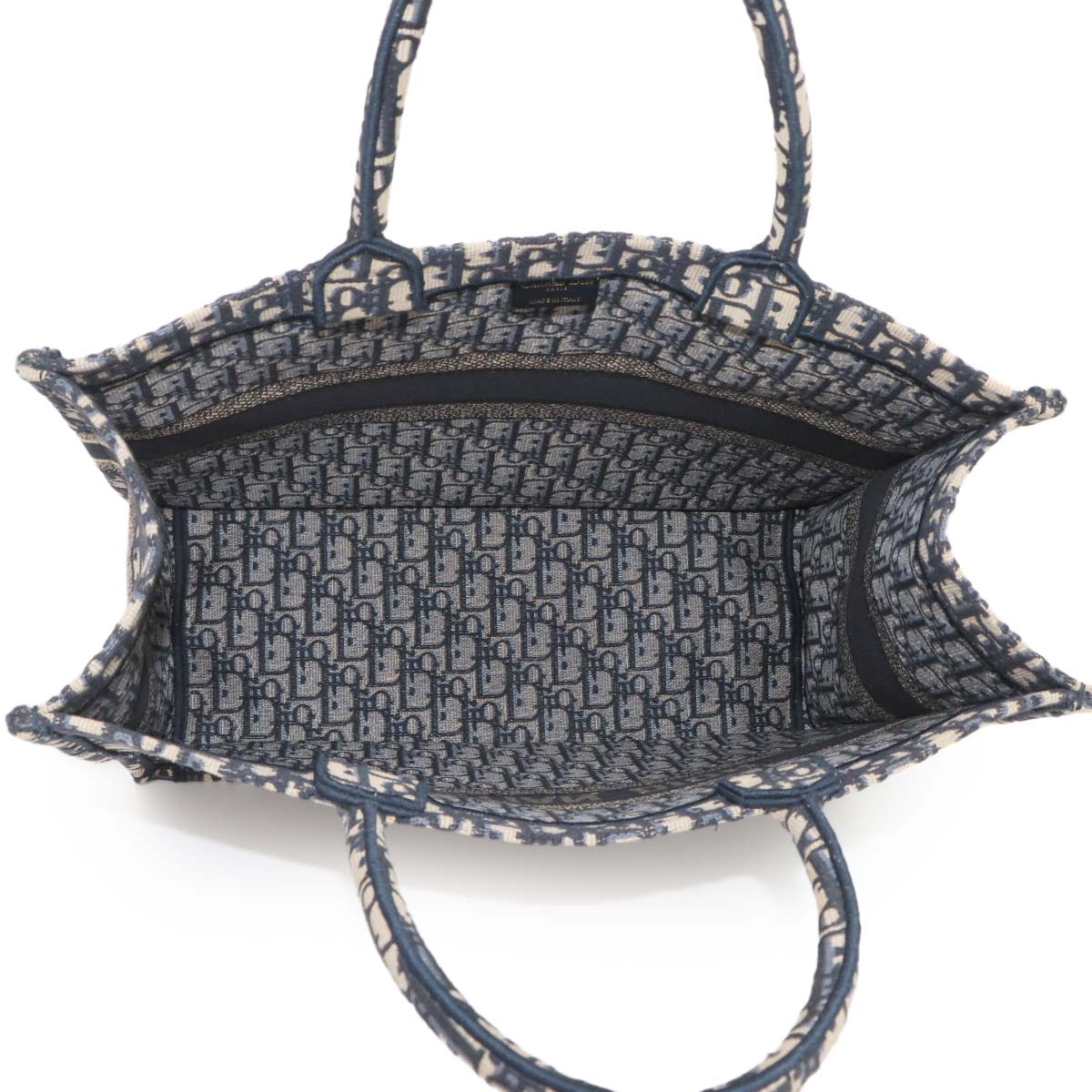 Book Tote Large Bag Oblique Canvas Navy M1286ZRIW