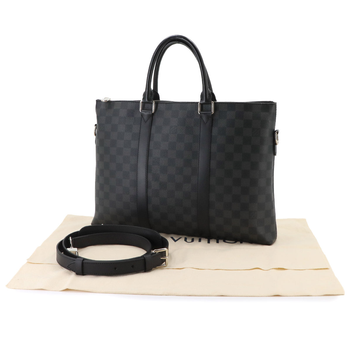 Damier Graphite Anton Briefcase Business Bag N40024