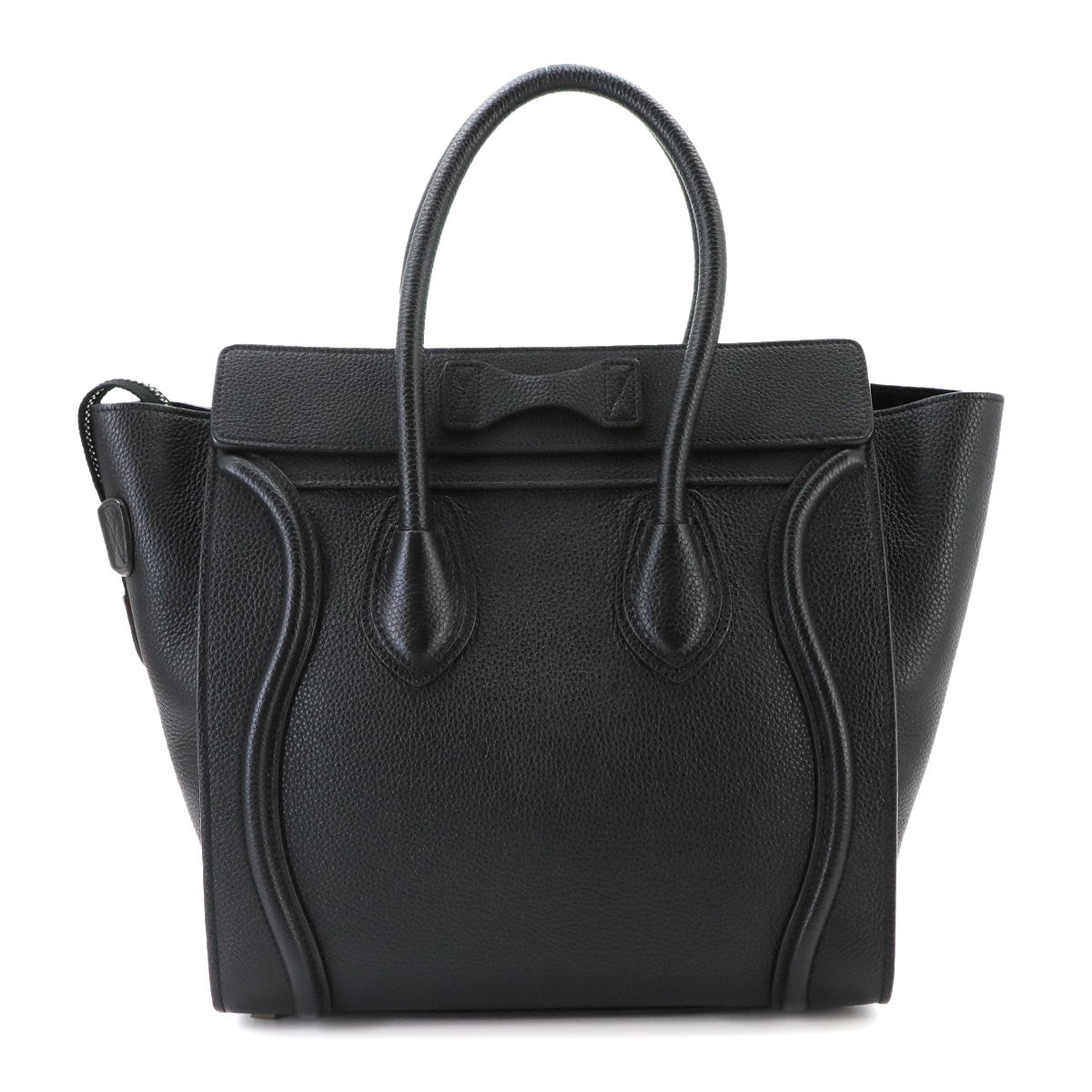 Luggage Micro Shopper Hand Bag Leather Black 189793