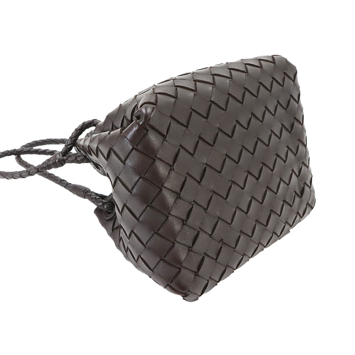 Intrecciato Small Parachute Shoulder Bag Fondente 796569
