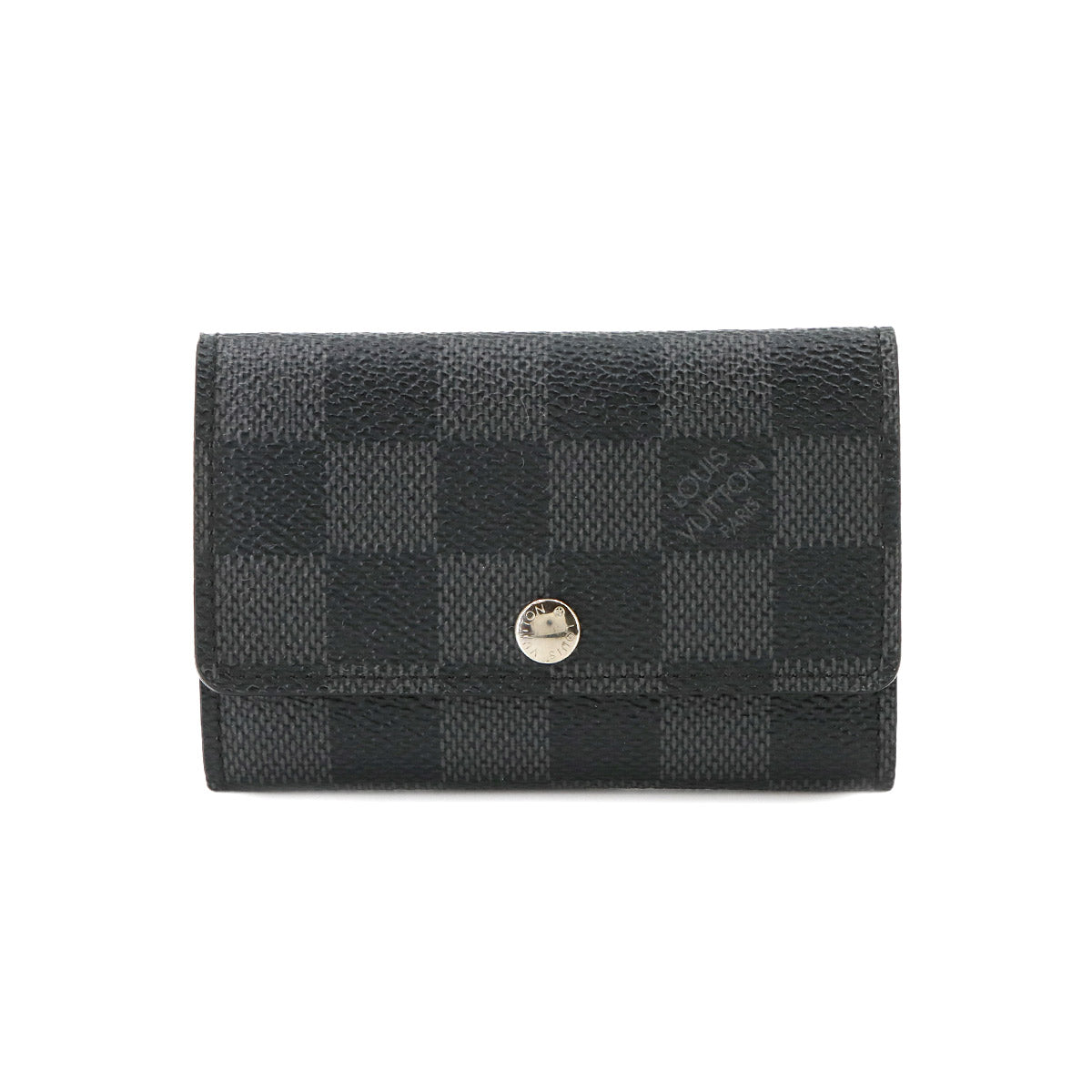 Damier Graphite Multicles 6 Key Case Black Gray N62662