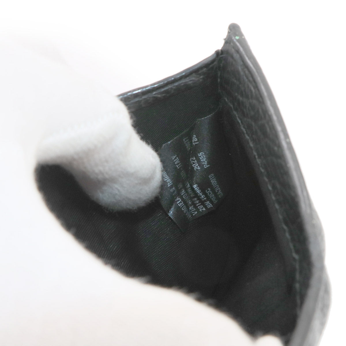 Four Stitches Compact Wallet Leather Black SA3UI0010