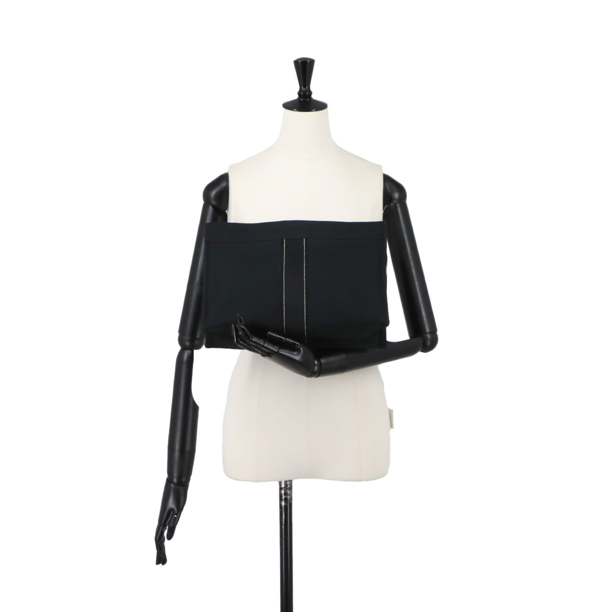 Deauville Pouch Cotton canvas Black Purse