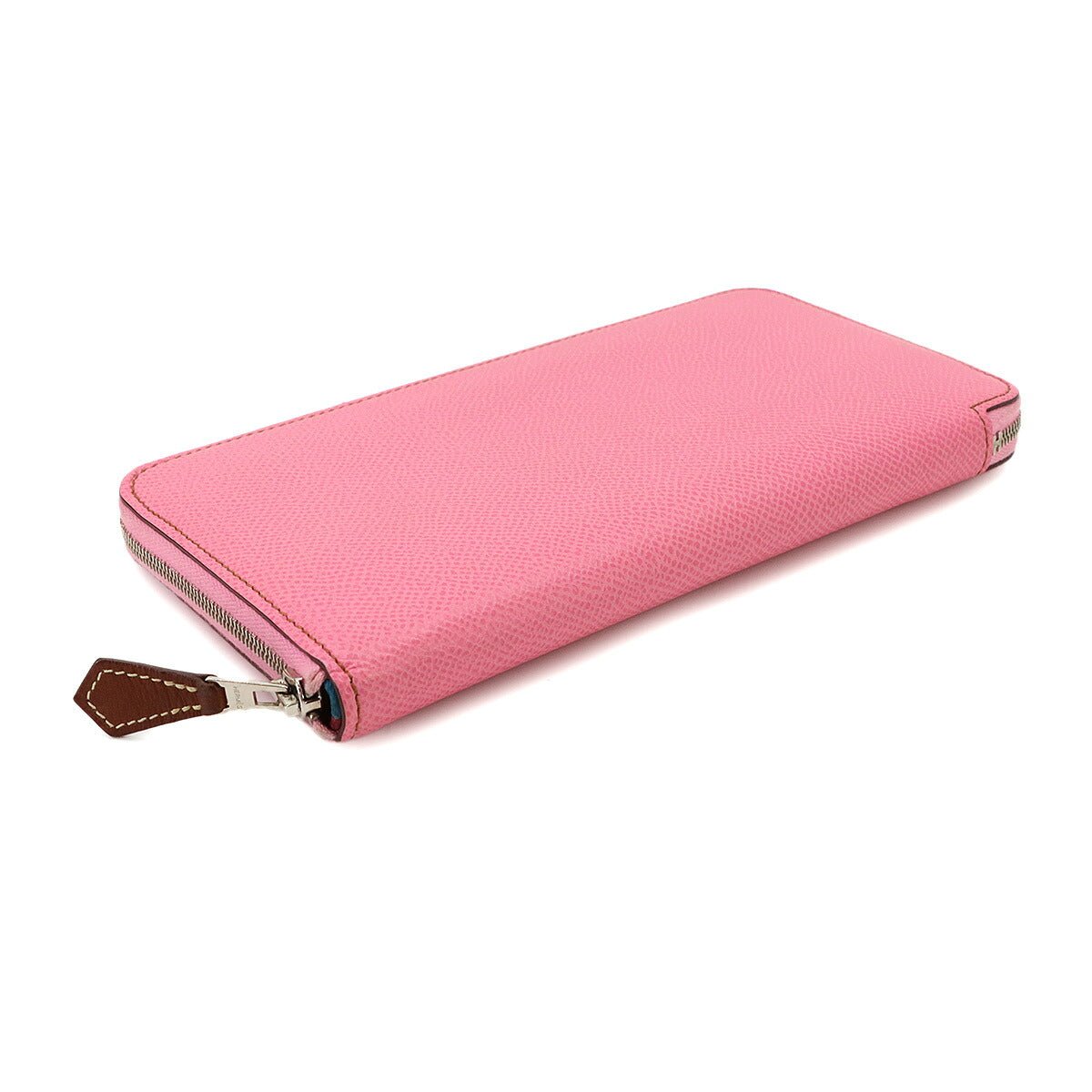 Azapp Long Silkin Long Wallet Epsom Pink Purse