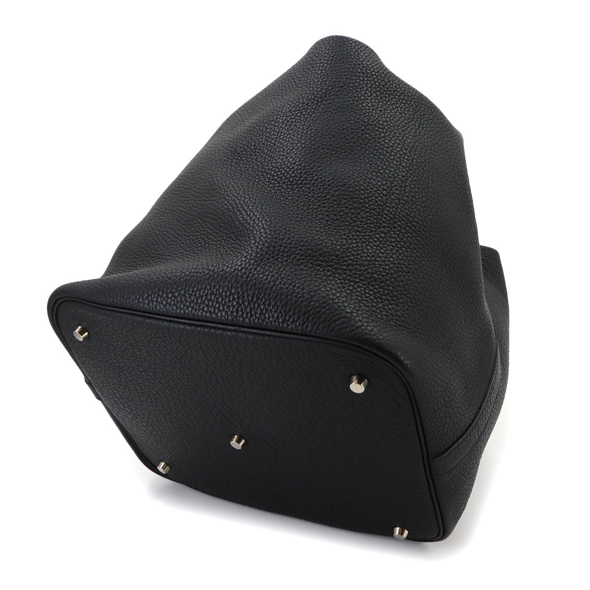 Picotin GM Hand Bag Taurillon Clemence Black Purse