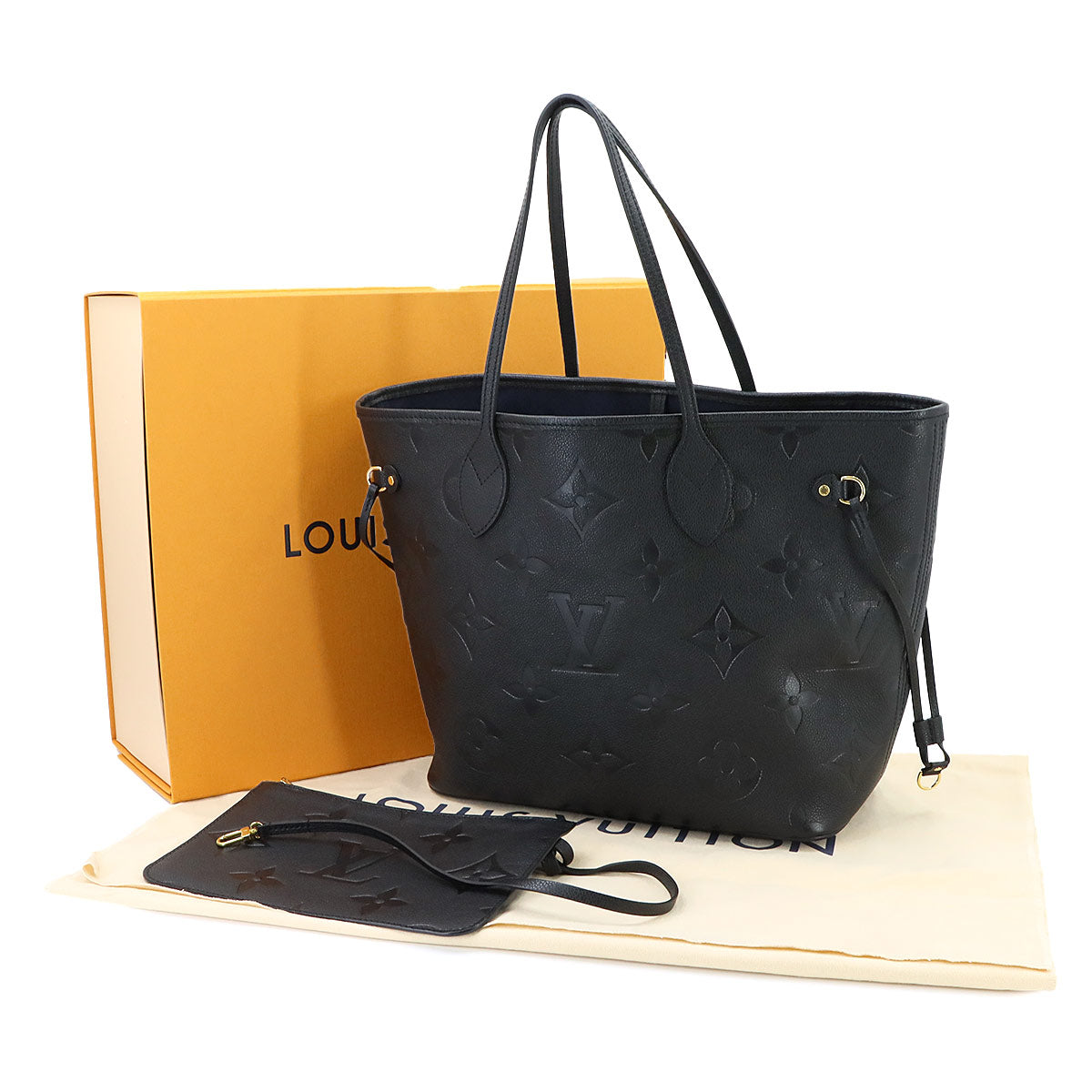 Monogram Empreinte Neverfull MM Tote Bag Noir M45685