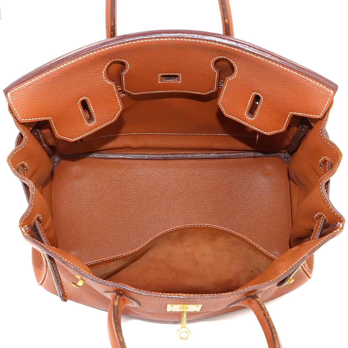 Birkin 30 Hand Bag Togo Cognac Purse