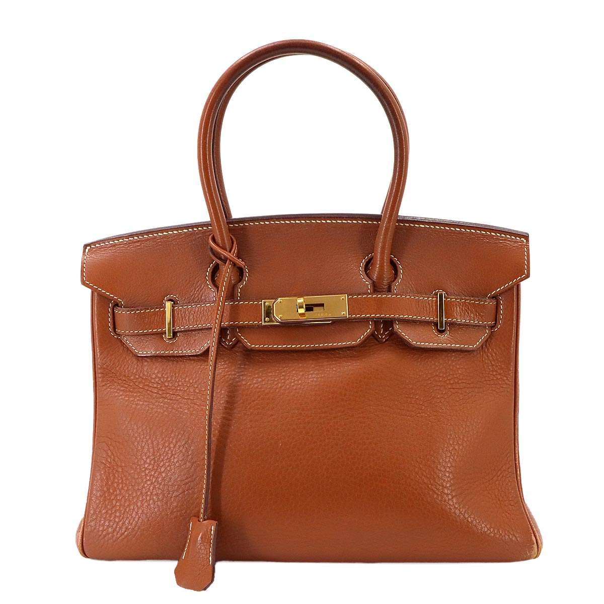 Birkin 30 Hand Bag Togo Cognac Purse