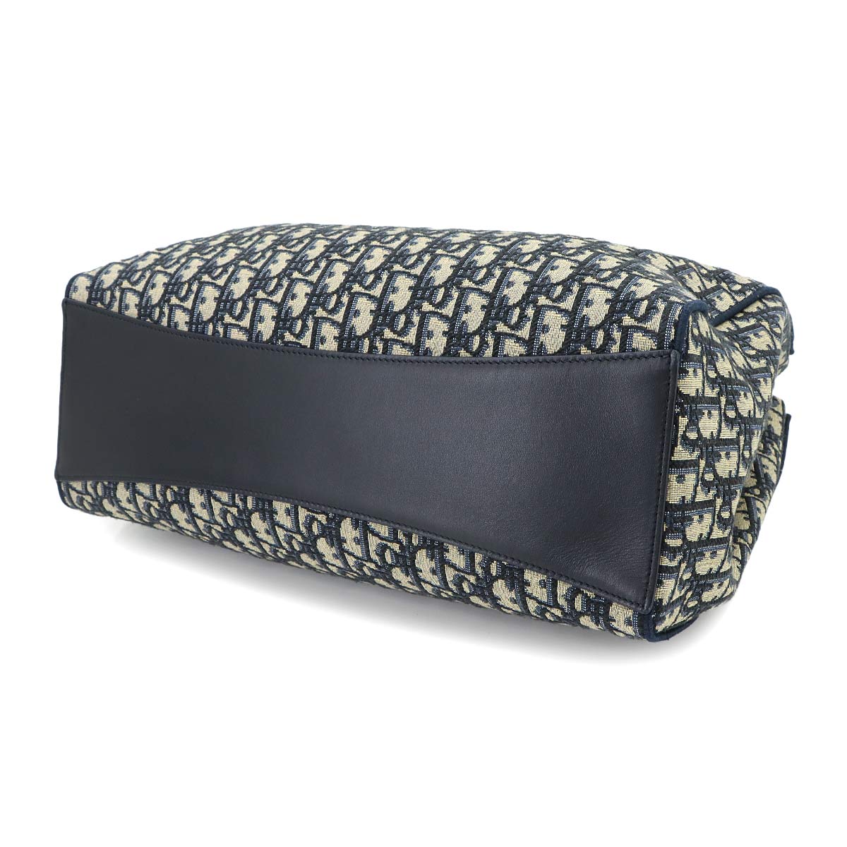 Oblique Promenade Shopping Tote Bag Medium Navy