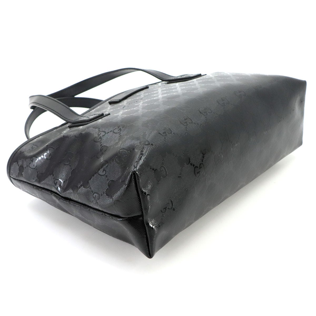 GG Imprime Tote Bag PVC Leather Black 211138 Purse