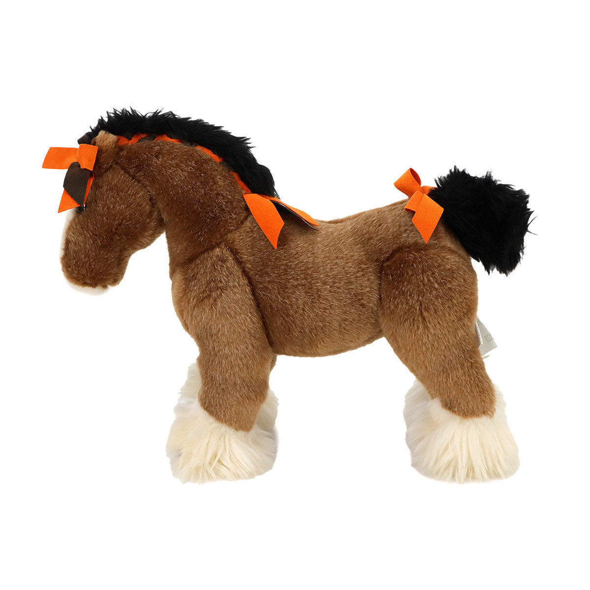Cheval Hermy PPM Plush Doll Toy Horse Brown White Black Orange
