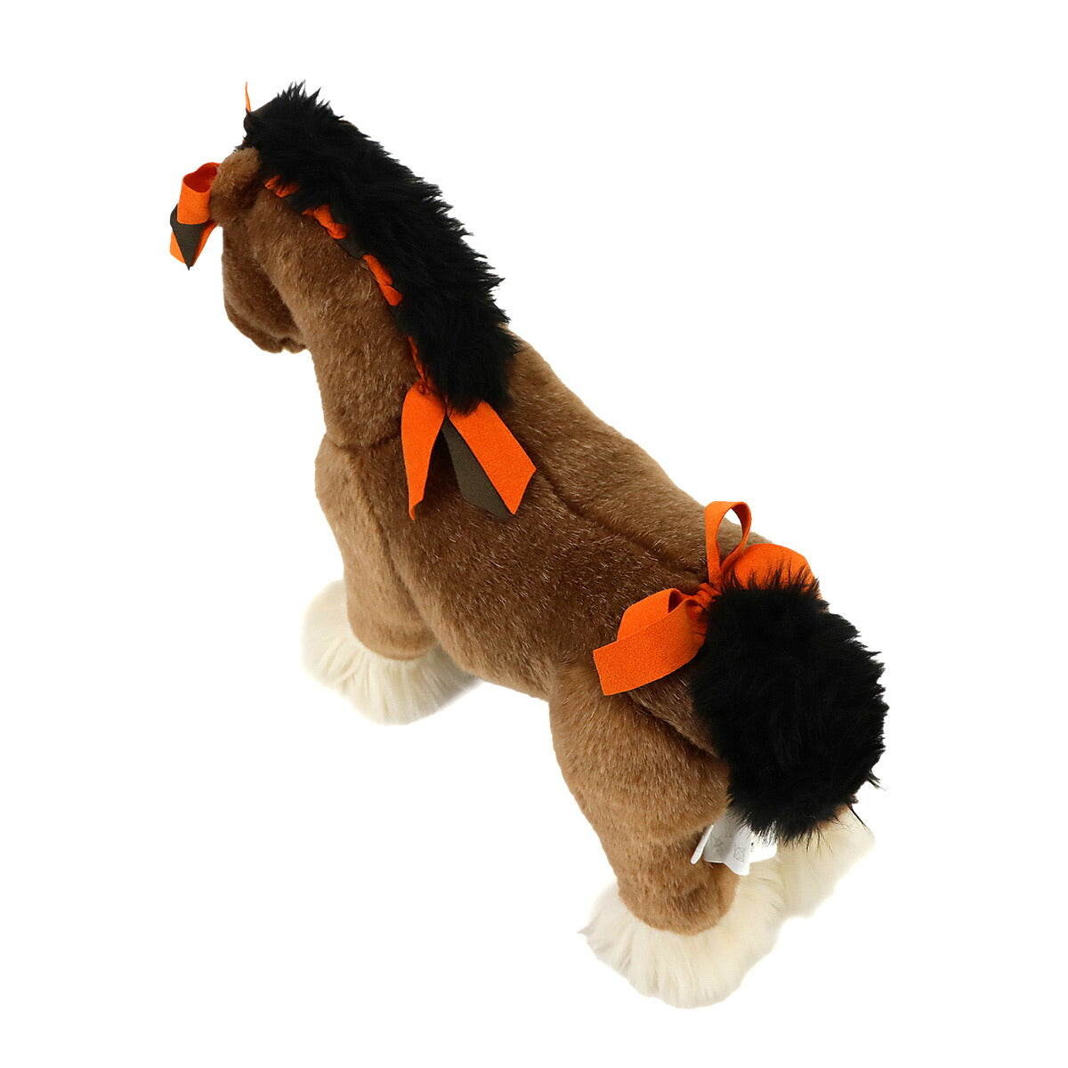 Cheval Hermy PPM Plush Doll Toy Horse Brown White Black Orange
