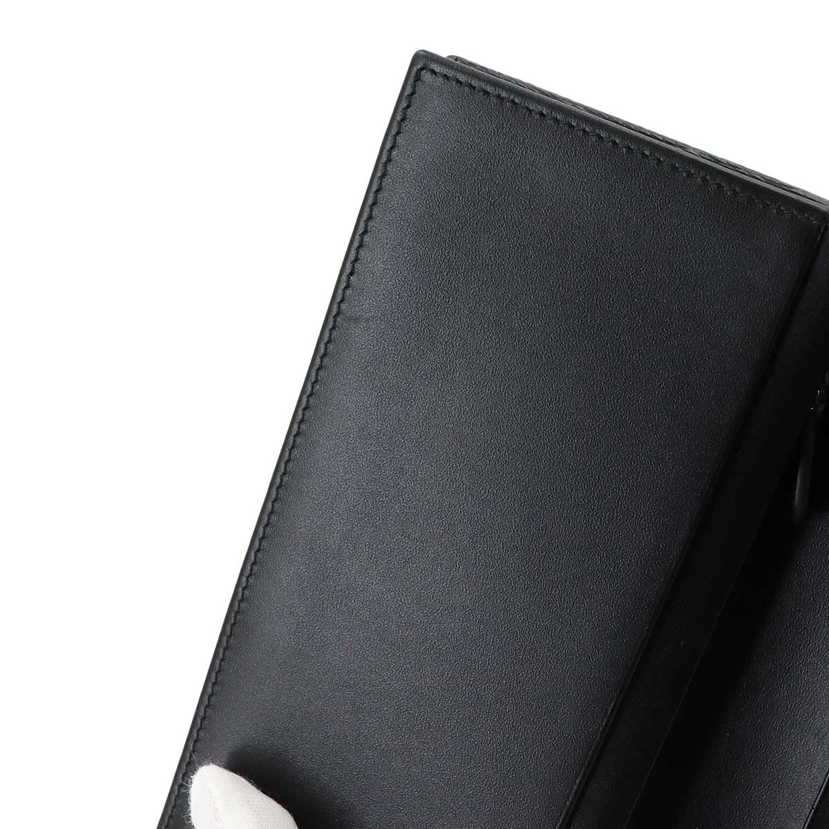 Serpenti Scaglie Man Long Wallet Leather Black 280922 Purse