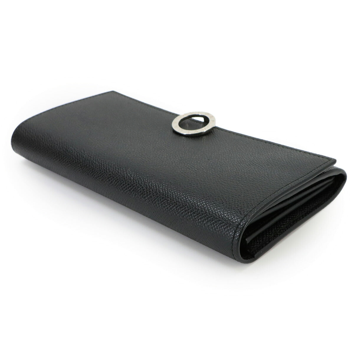 BVLGARIBVLGARI Long Wallet Leather Black 289378 Purse