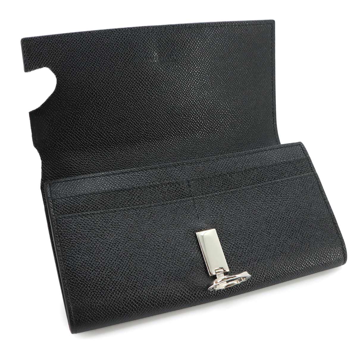 BVLGARIBVLGARI Long Wallet Leather Black 289378 Purse
