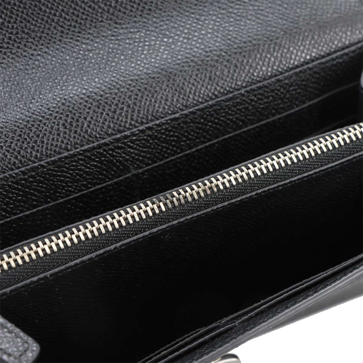 BVLGARIBVLGARI Long Wallet Leather Black 289378 Purse