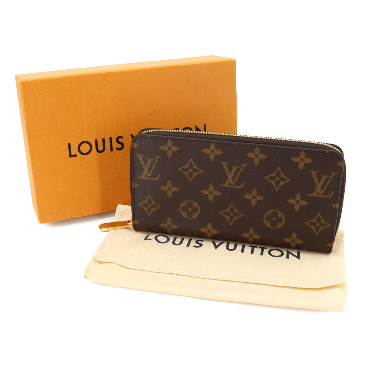 Monogram Zippy Wallet Long Brown Fuchsia M41895 Purse