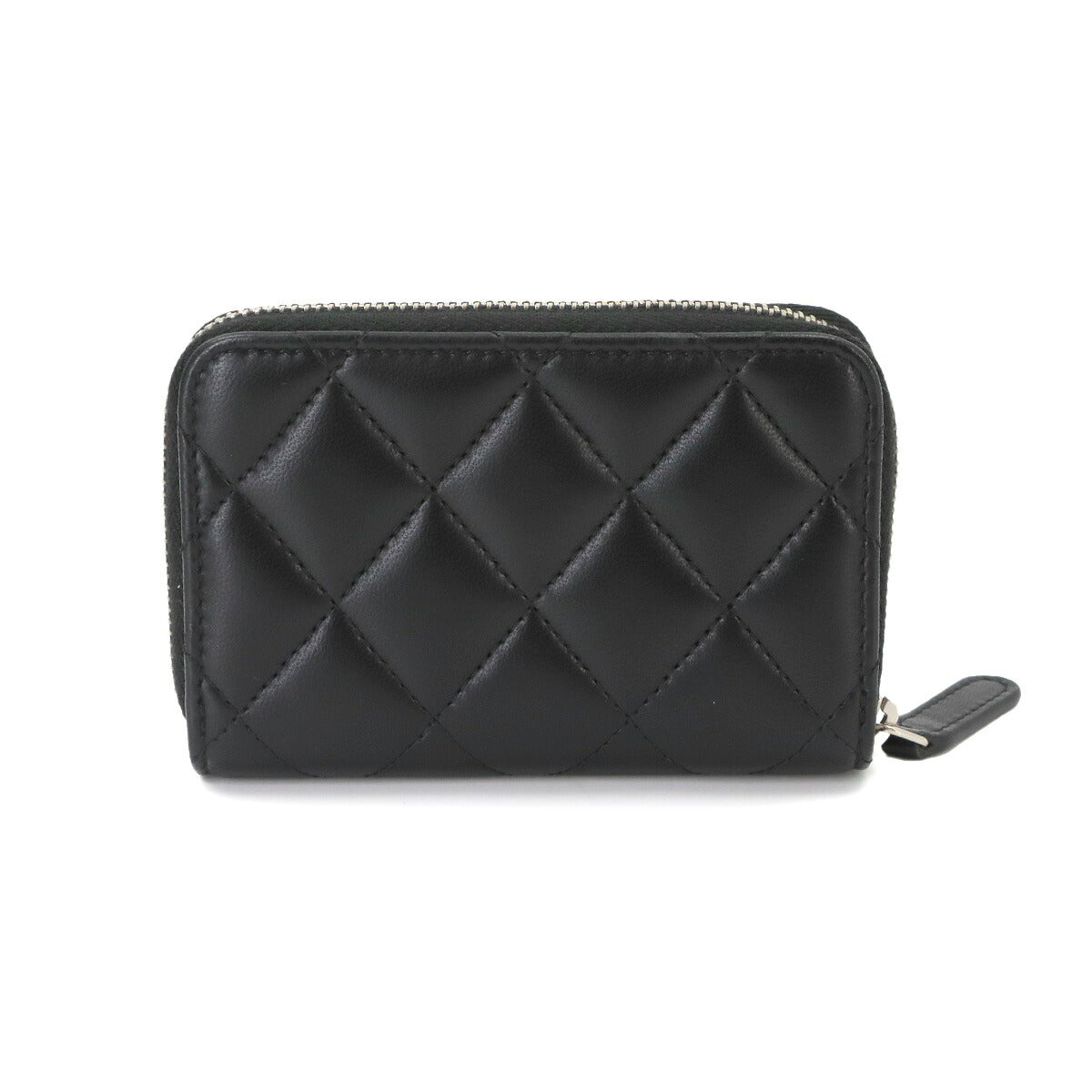 Matelasse Coin Case Purse Wallet Leather Black A69271