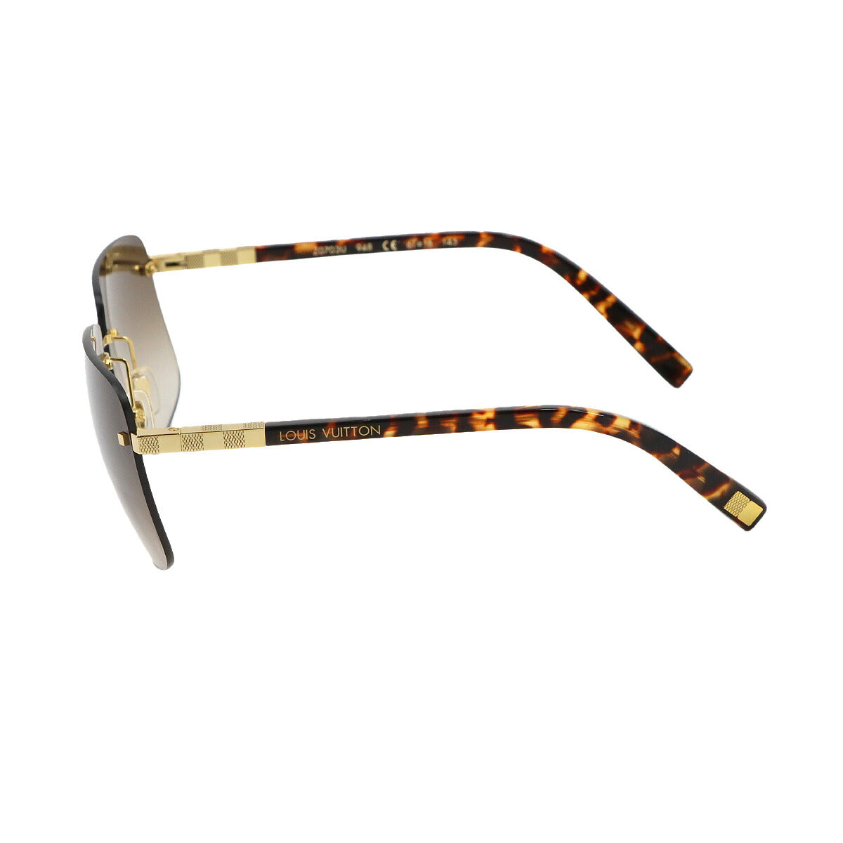 Attraction Rimless Sunglasses Brown Z0703U Eyewear