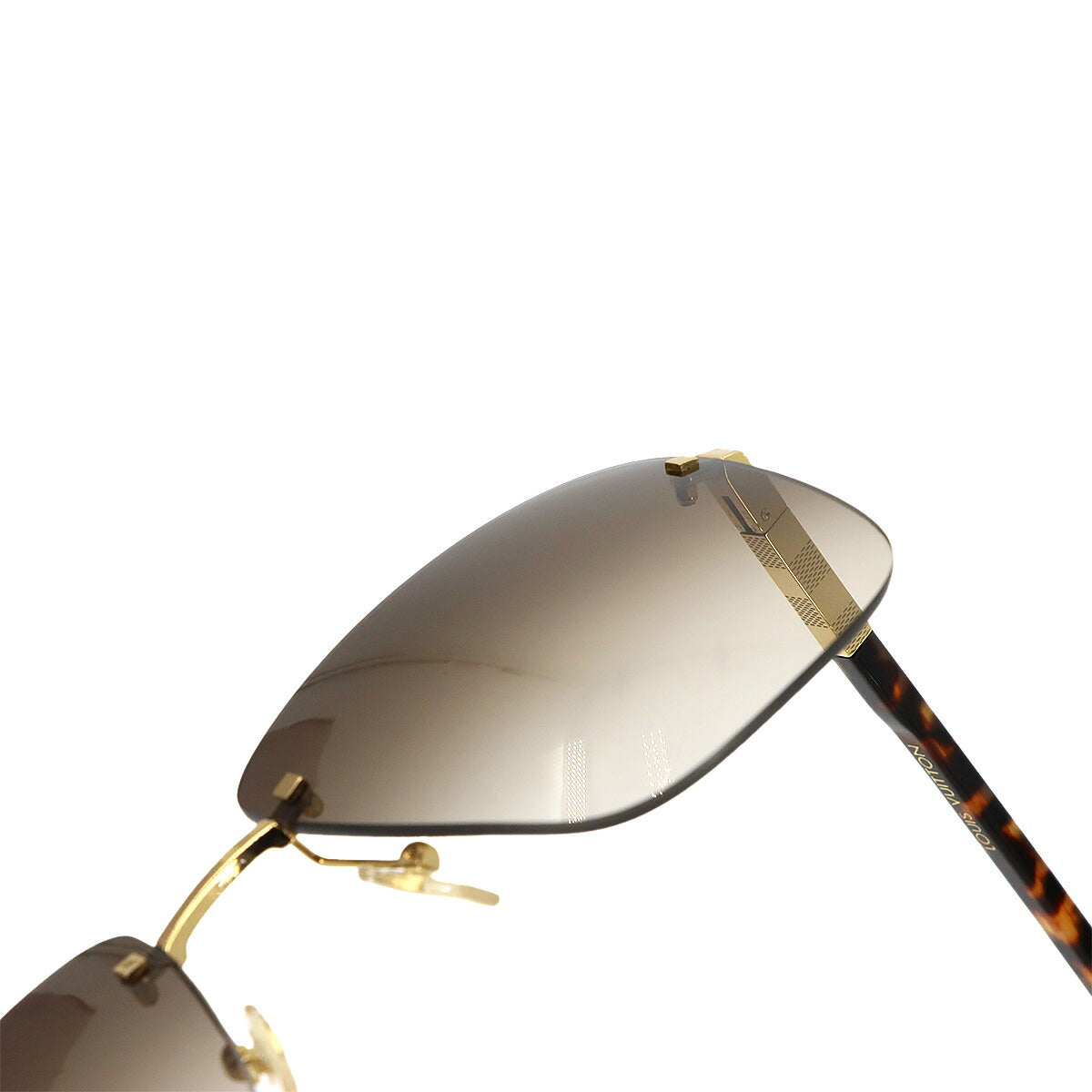 Attraction Rimless Sunglasses Brown Z0703U Eyewear