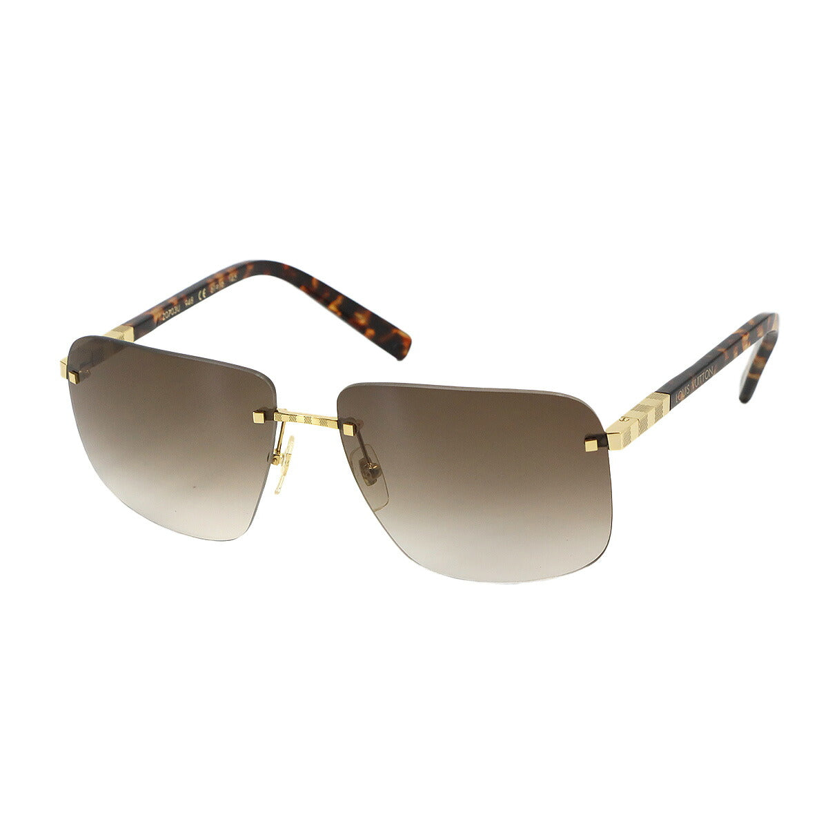 Attraction Rimless Sunglasses Brown Z0703U Eyewear
