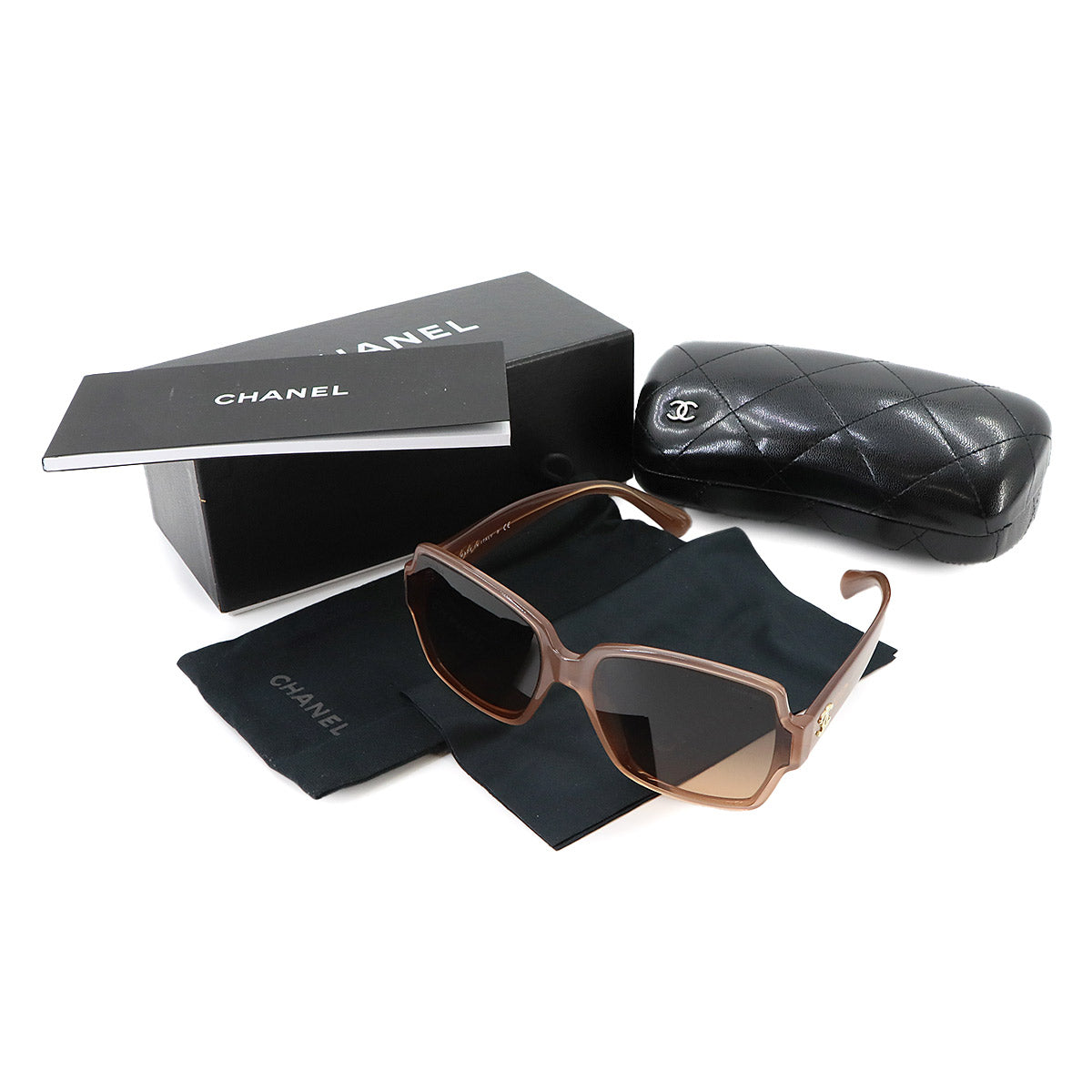 Sunglasses Coco Logos Brown Square Shape Eyewear
