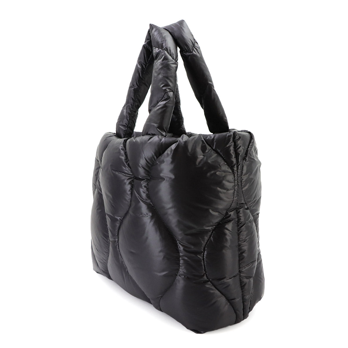 Quilting Tote Bag Nylon Nero Black 5BG240 Purse