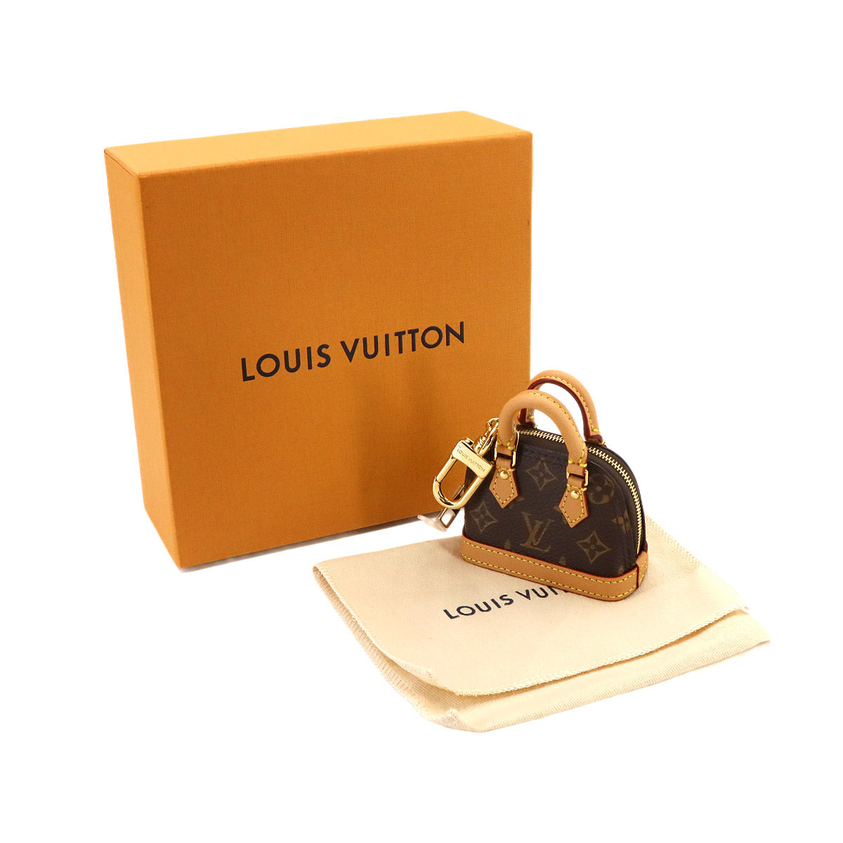 Micro Alma Monogram Key Holdere Bag Charm M00995