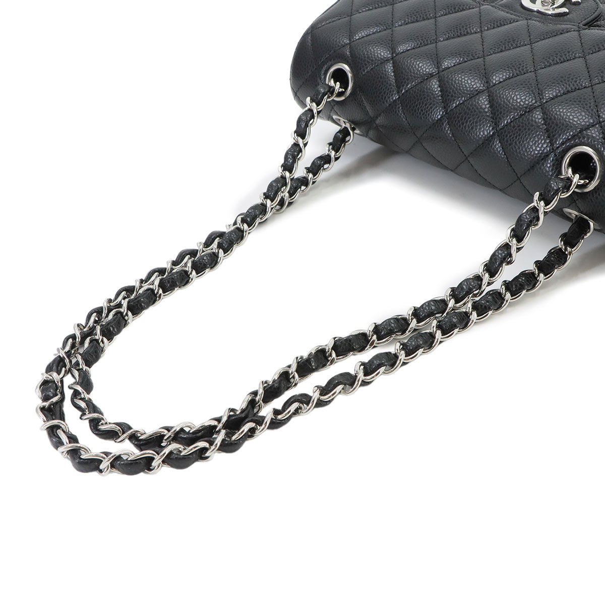 Matelasse 23 Chain Shoulder Bag Leather Black A01113