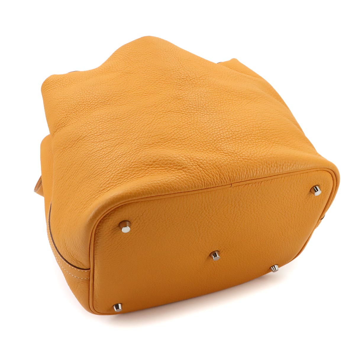 Picotin Lock GM Hand Bag Taurillon Clemence Moutarde Purse