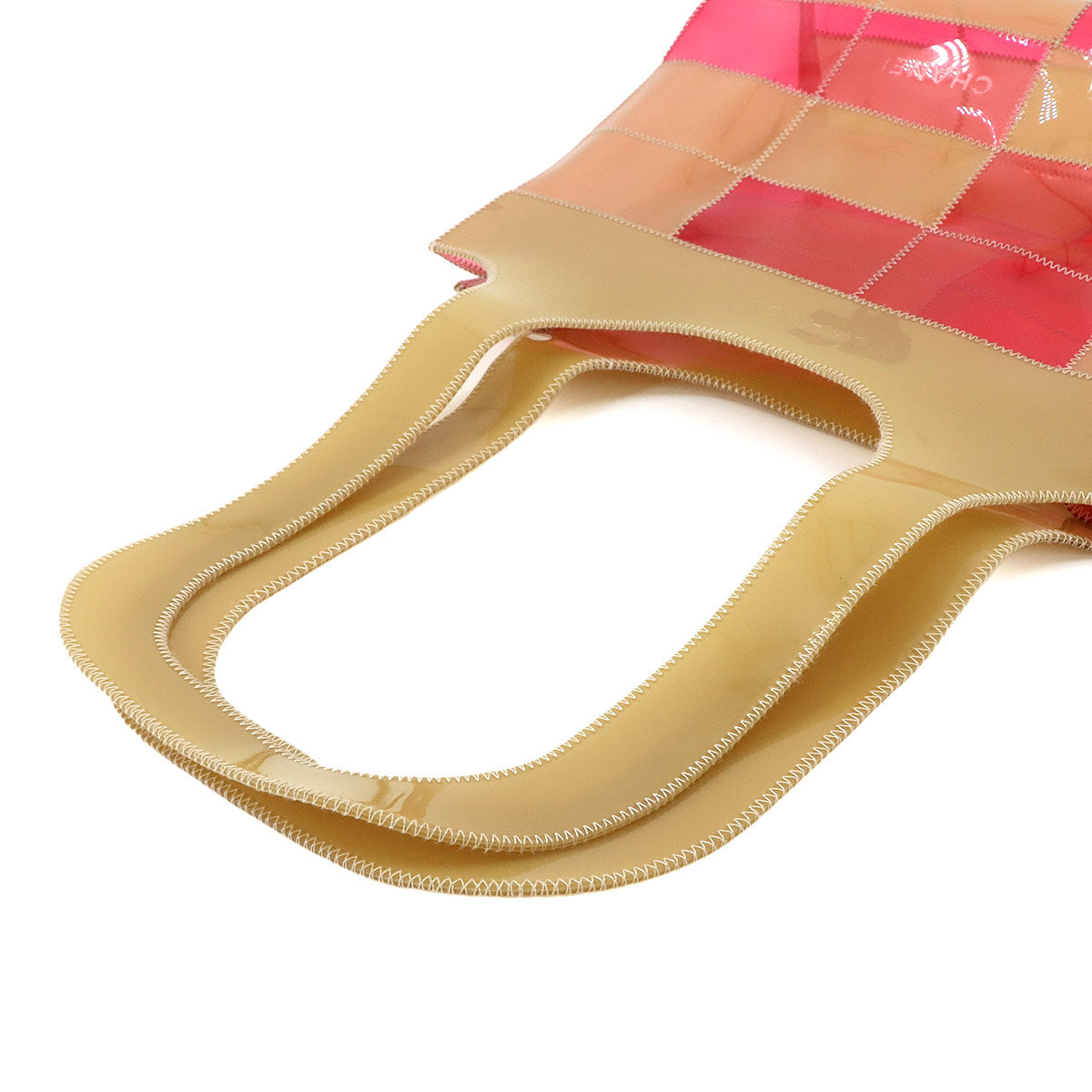 Chocolate Bar Tote Bag Vinyl Beige Pink Vintage