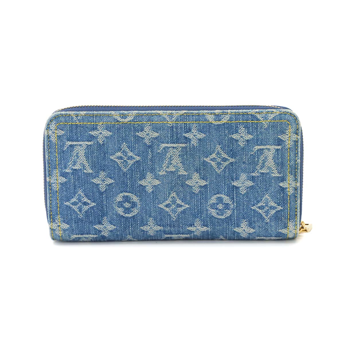LV Remix Monogram Denim Zippy Wallet Blue M82958