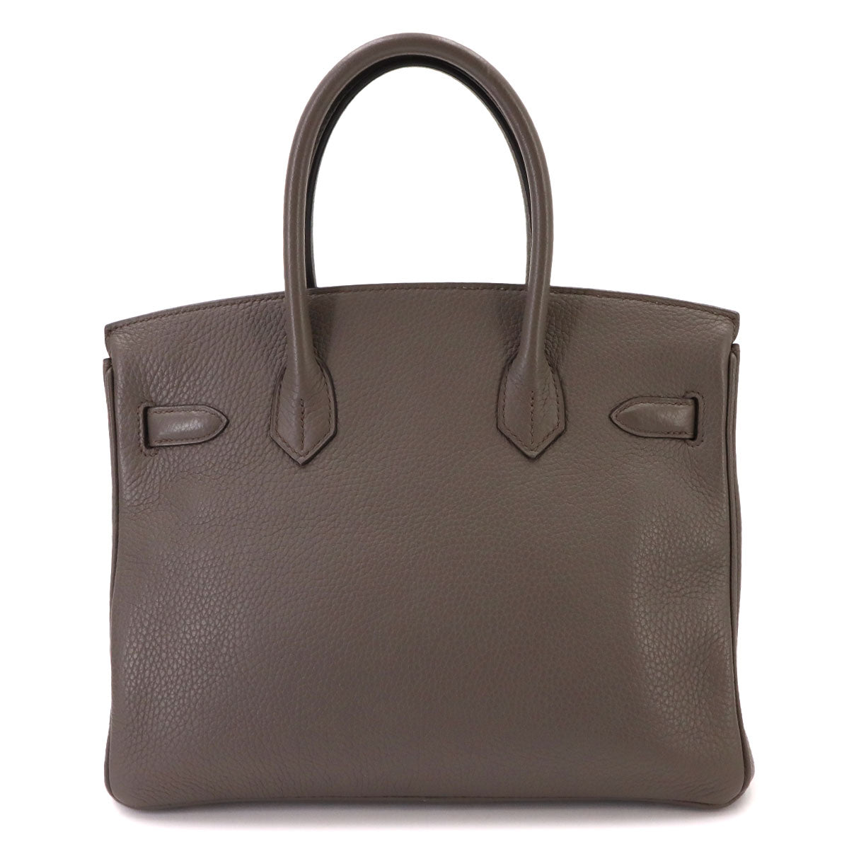 Birkin 30 Taurillon Clemence Etain Hand Bag Grey Purse